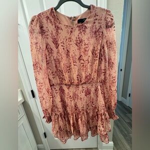 Aqua Pink Floral Dress